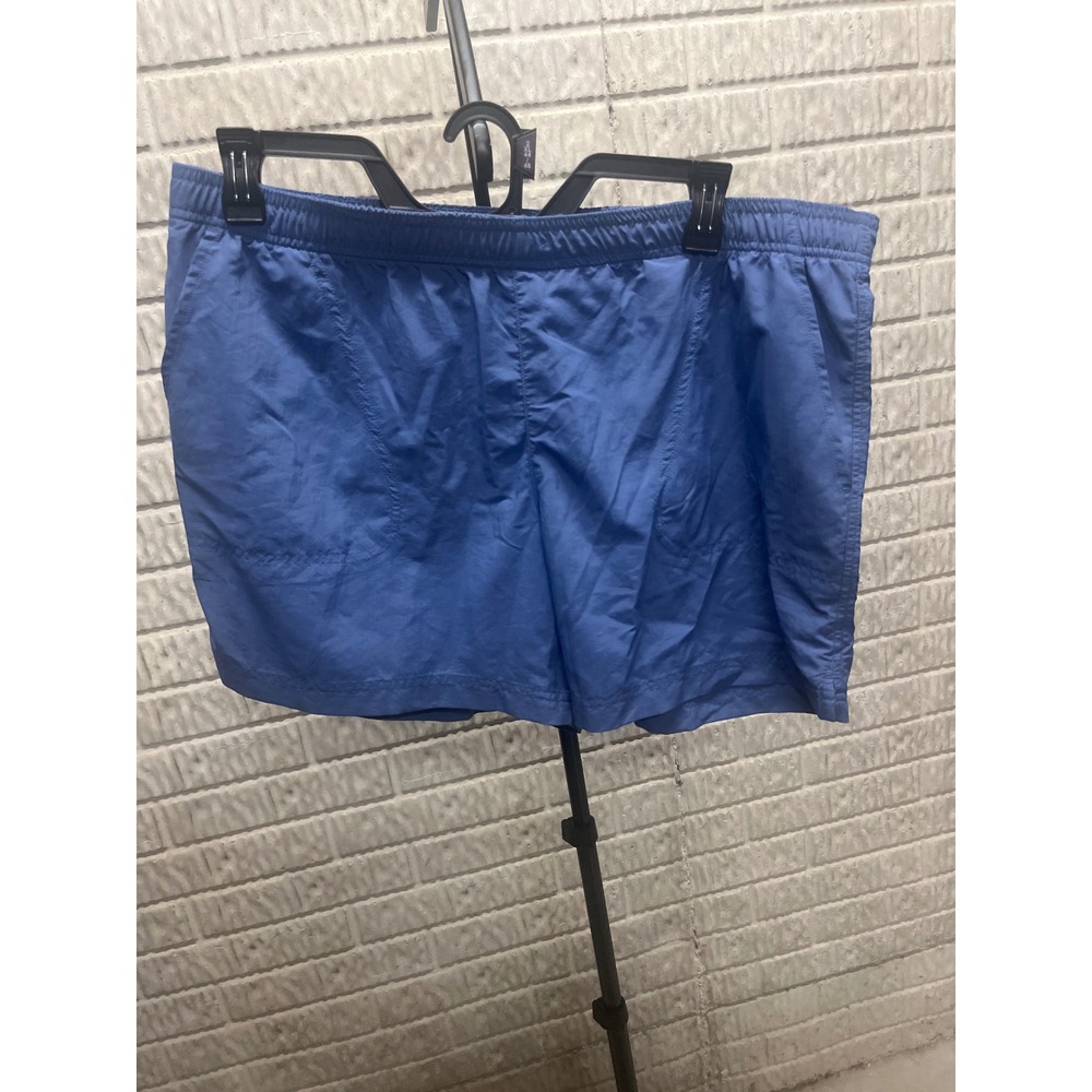 Columbia Sportswear Blue Athletic Shorts Womens XL Elastic Waist Pockets Hiking